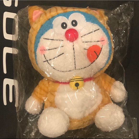 Doraemon cat plushie in tiger costume (HUGE & NEW)